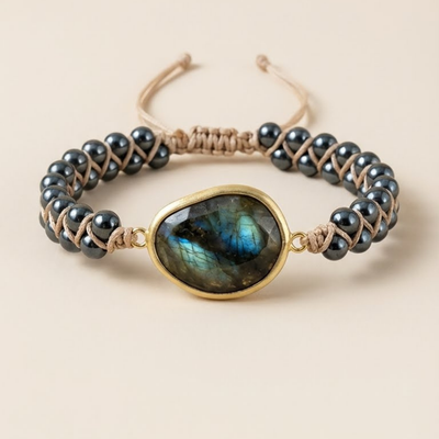 Eye of Heaven | Made of Labradorite &amp; Hematite